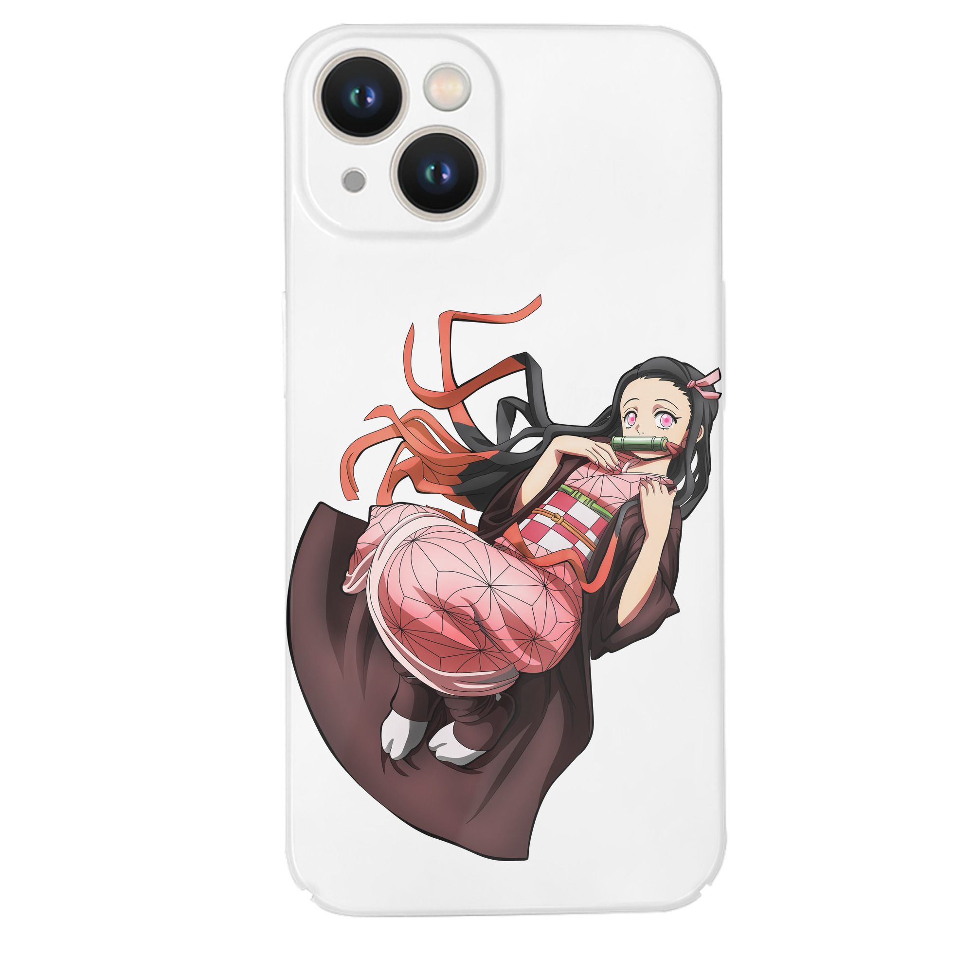 （画像用） 鬼滅の刃（きめつのやいば）竈門 禰󠄀豆子／かまど ねずこ Kamado Nezuko 【iPhone 14シリーズ対応】ハードケース